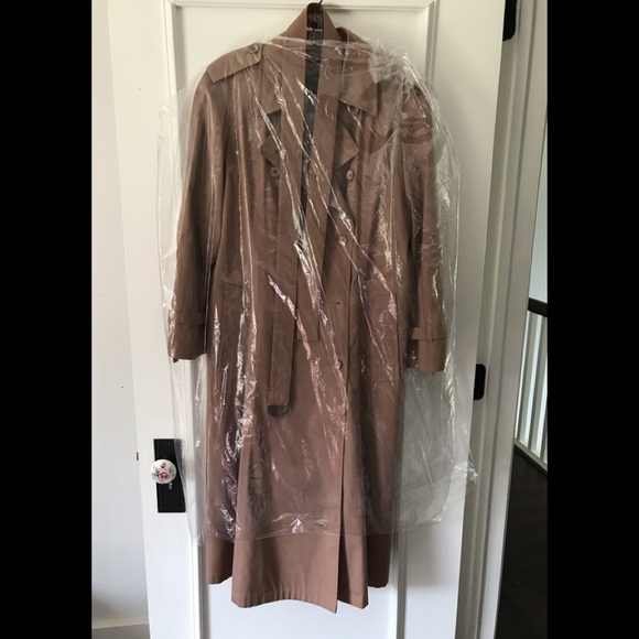 London Fog Dusty Rose Vintage Trench Coat RARE - Picture 8 of 14